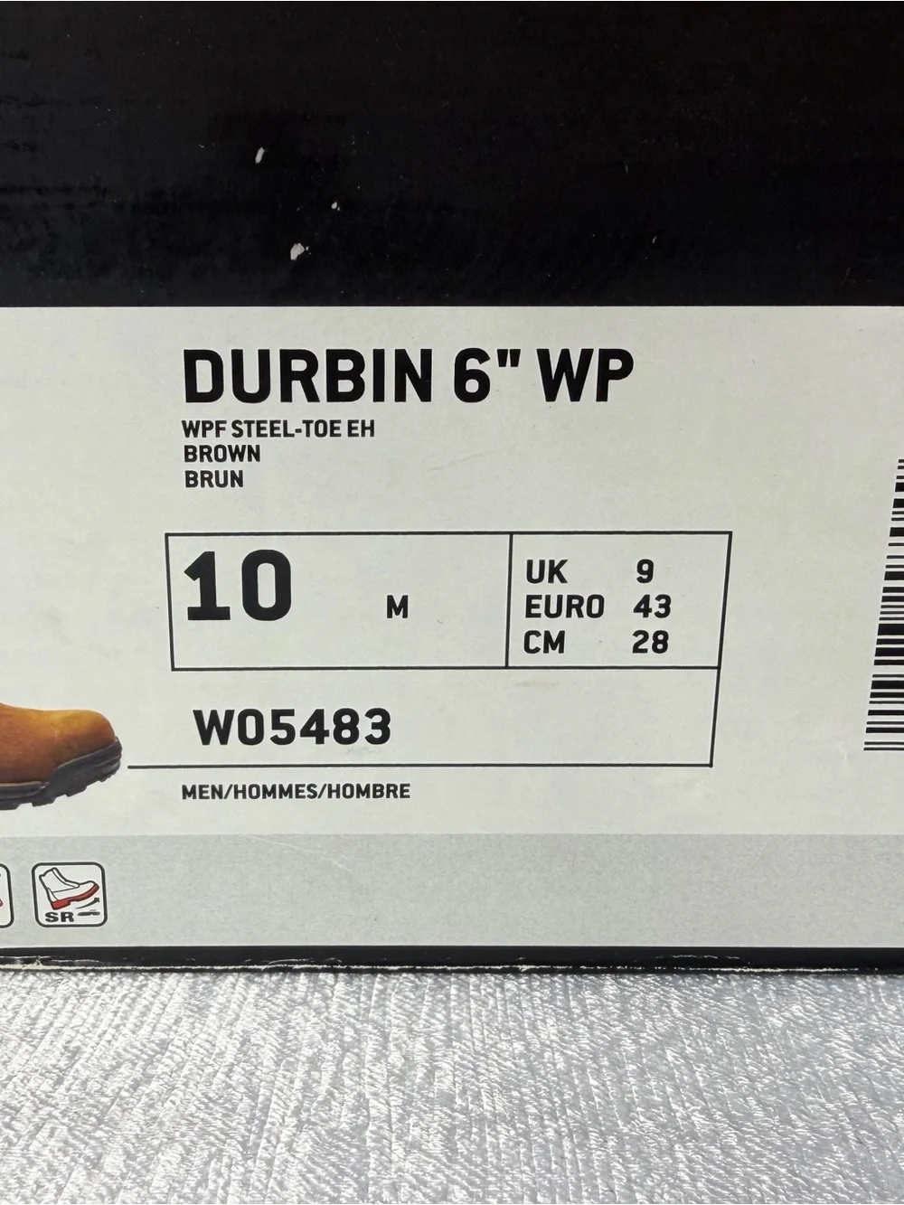 Wolverine Durbin 6” Waterproof Steel Toe Boots Men’s 10M